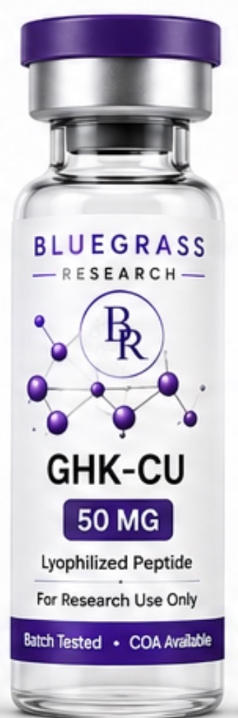 GHK-Cu research peptide vial