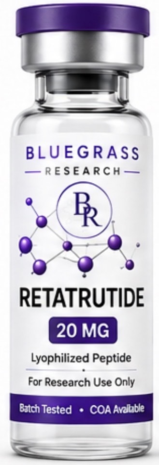 Retatrutide research peptide vial