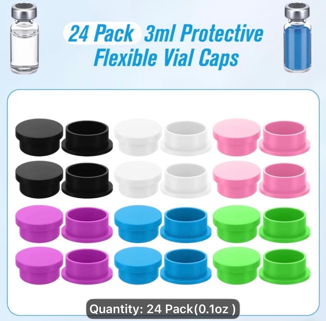 Vial Caps — Set of 24